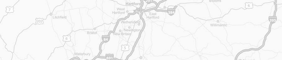 Road map of Connecticut