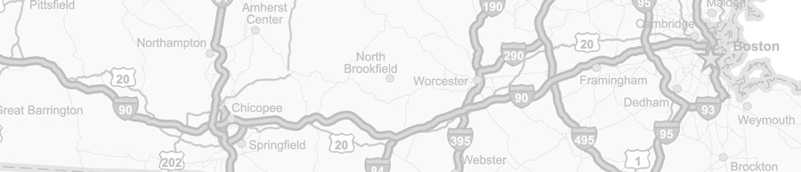 Road map of Massachusetts
