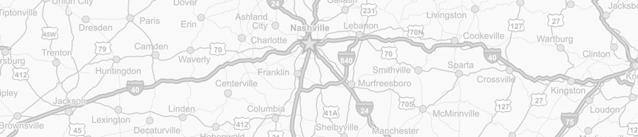 Road map of Tennessee
